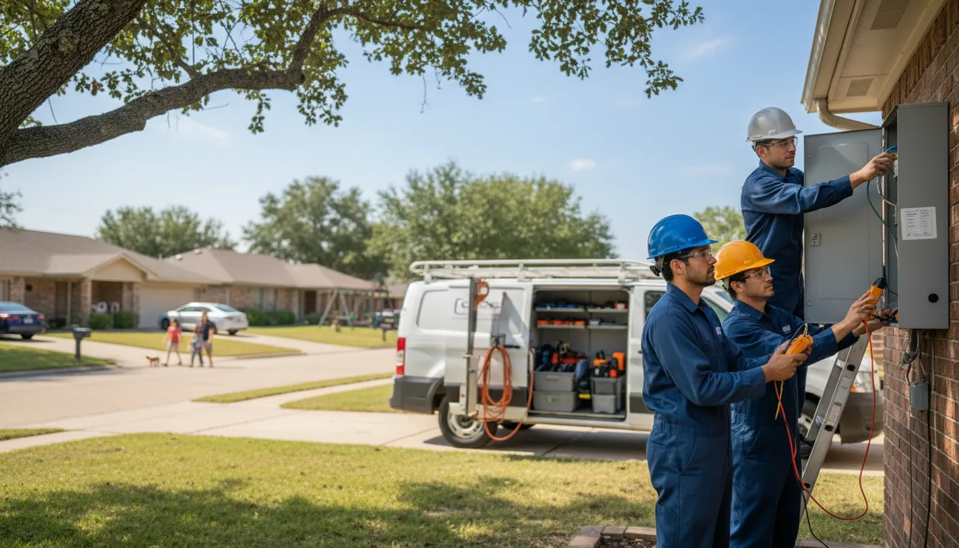 Certified electrician providing emergency electrical services in Springbrook, IA